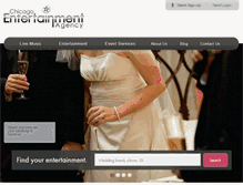 Tablet Screenshot of chicagoentertainmentagency.com